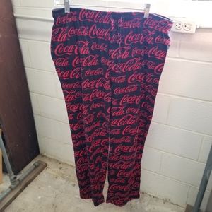 Mens XL 40/42 Coca-Cola PJ'S Pajama Pants